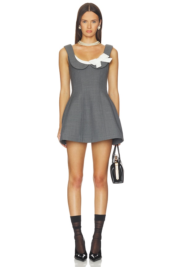 view 1 of 3 VESTIDO SIDE BOW A-LINE in Grey
