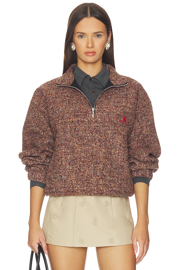 view 1 of 5 Stand Neck Pullover Top in Variedness