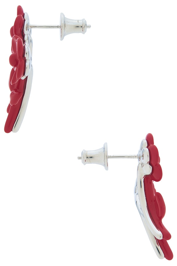 view 2 of 2 BOUCLES D'OREILLES in Red