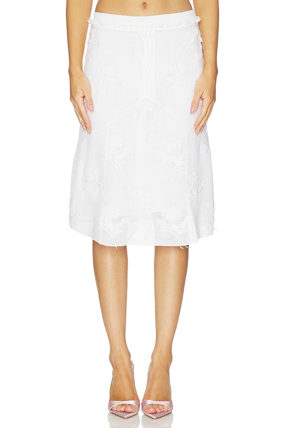 view 1 of 7 FALDA THREADWORK KNIT in White