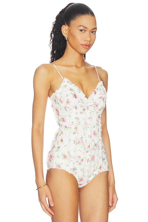 Shushu/Tong Ruched Bustier Cami Top in Printing | REVOLVE