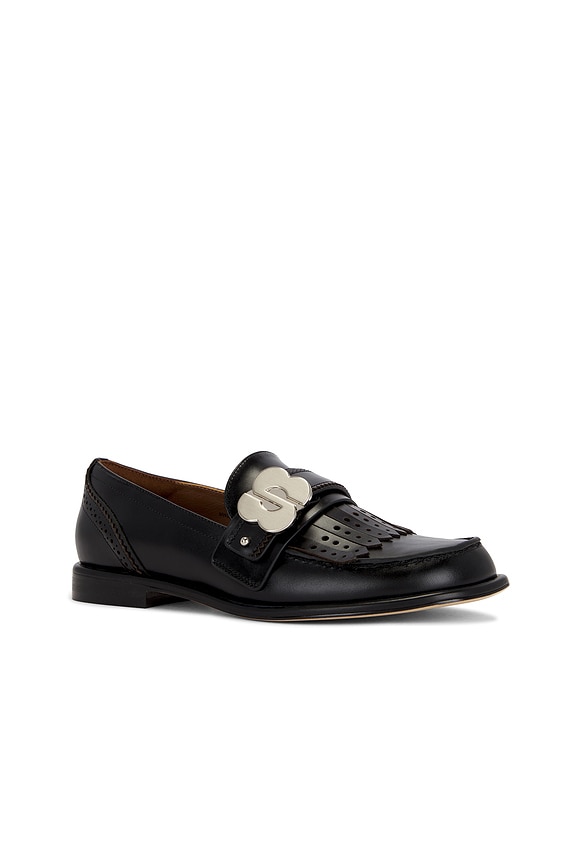 view 2 of 5 Slanted Square-toe Loafer in Black