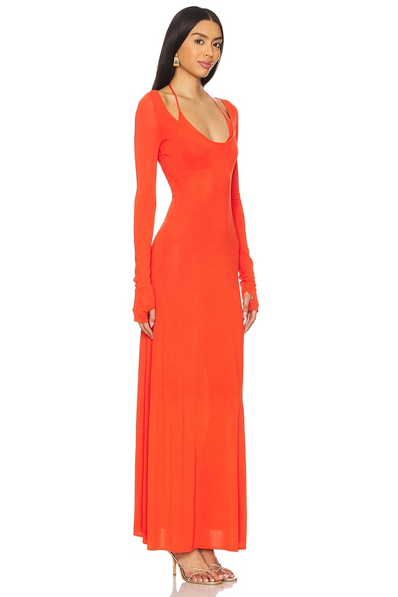 view 2 of 3 ПЛАТЬЕ VALEJO in Tangerine