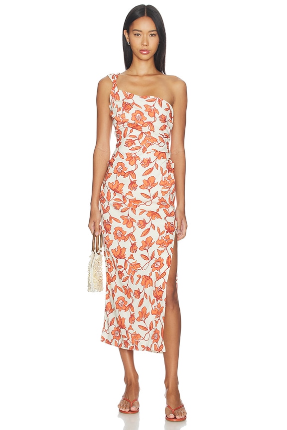 view 1 of 3 Chloe One Shoulder Midi Dress in Tuileries