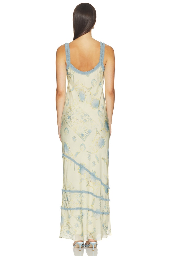 Cecile Ruffle Slip Dress