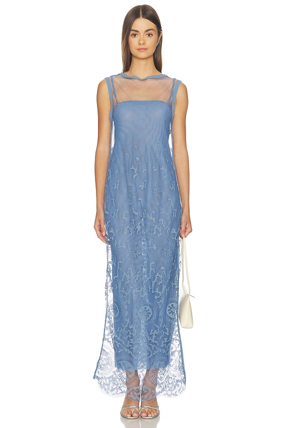 view 2 of 5 Leif Maxi Dress in Sea Blue