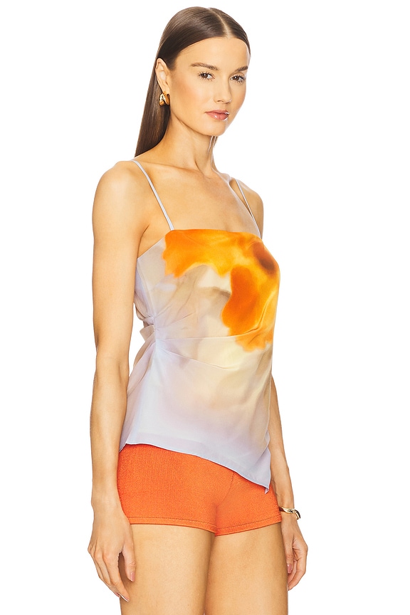 view 2 of 5 Serene Tie Cami Top in Sequoia Floral