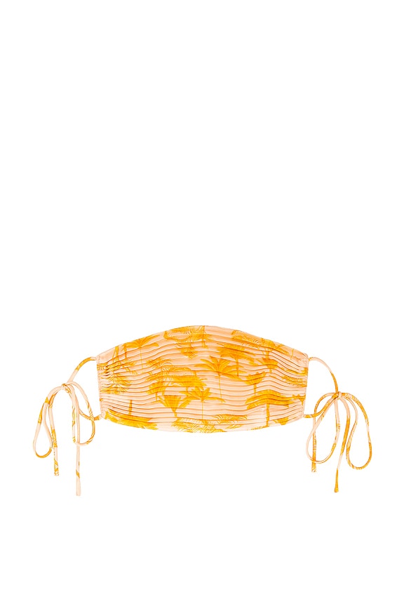 view 2 of 3 Pleat Mask in Pineapple Palm