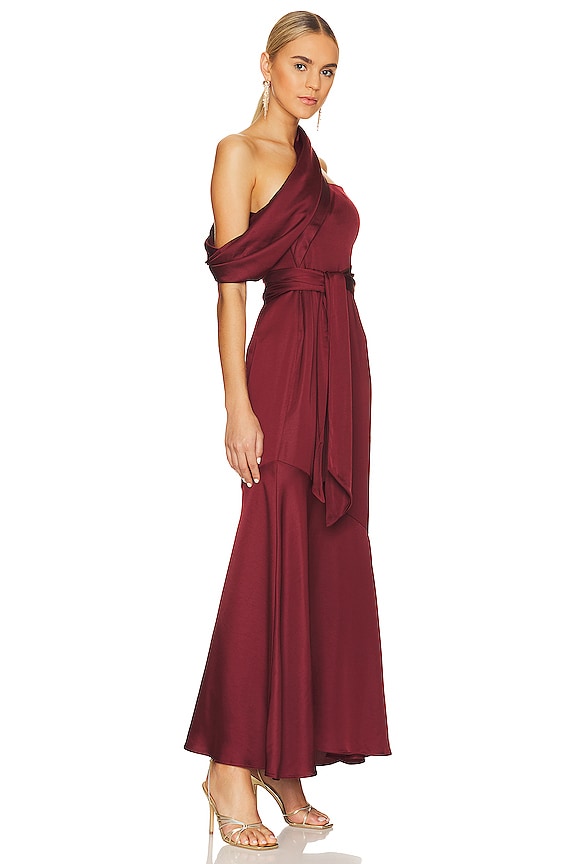 view 2 of 5 Amal Dress in Sangria