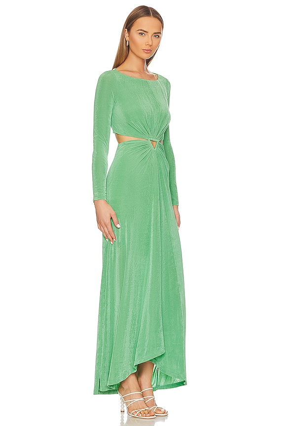 view 2 of 3 Cali Long Sleeve Dress in Sea Green