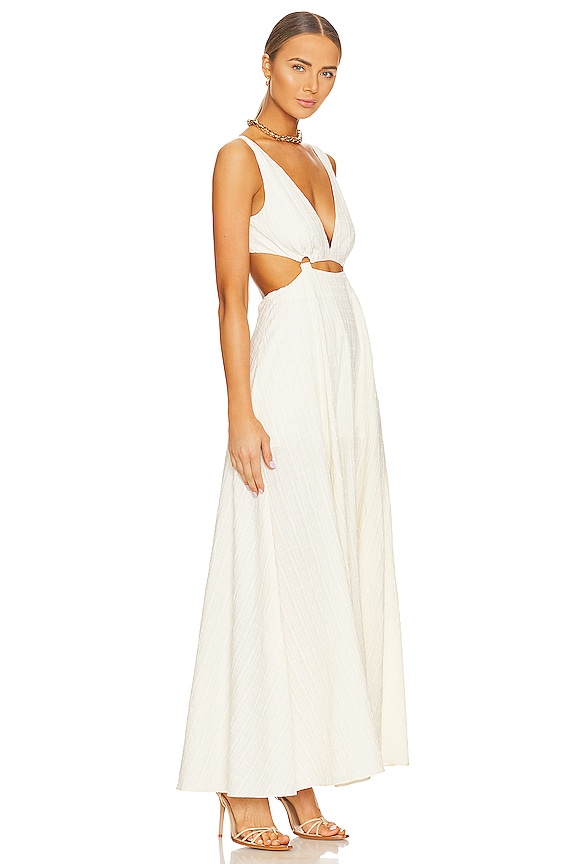 view 2 of 3 VESTIDO ARIANNA in Eggshell Check