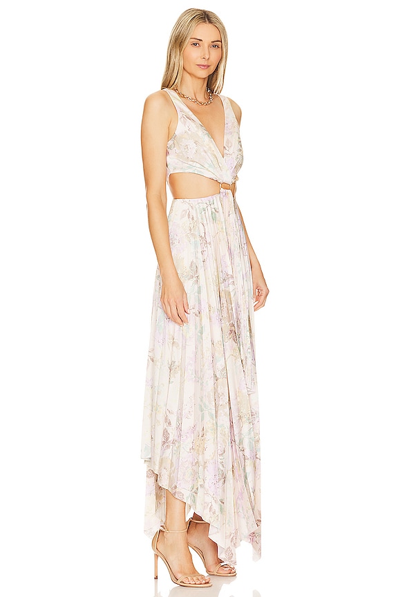 view 2 of 3 Leah Dress in Rose Garden Beige