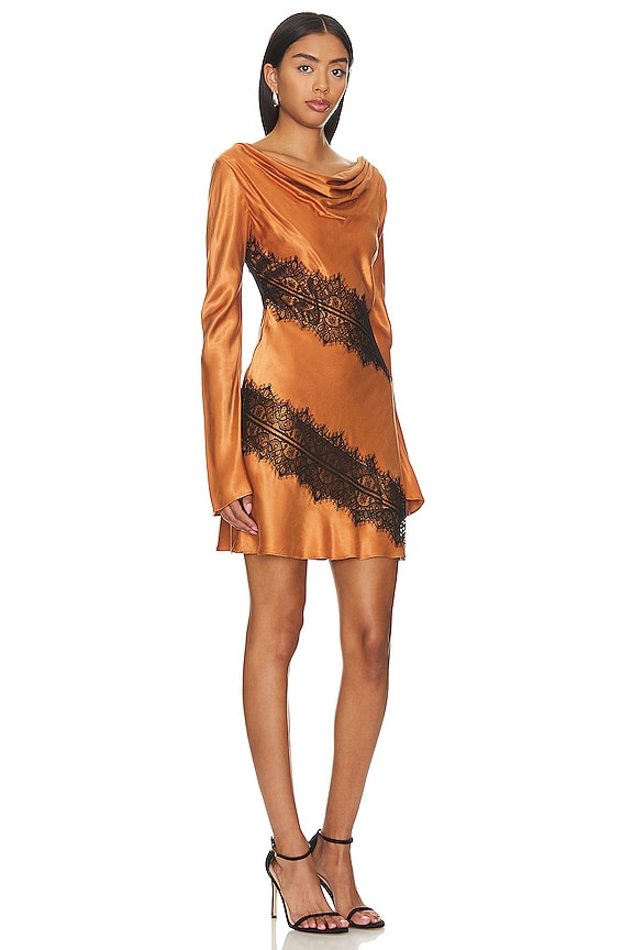 view 2 of 3 Helaina Mini Dress in Caramel