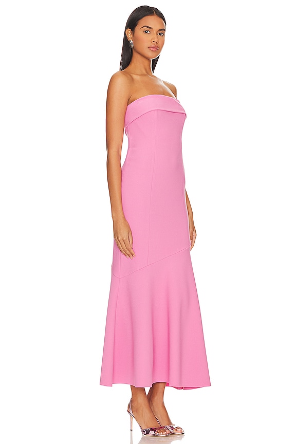 view 2 of 3 Quinn Strapless Dress in Pop Pink