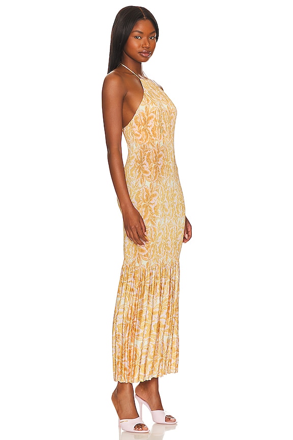 view 2 of 3 Kiara Dress in Gold Lotus