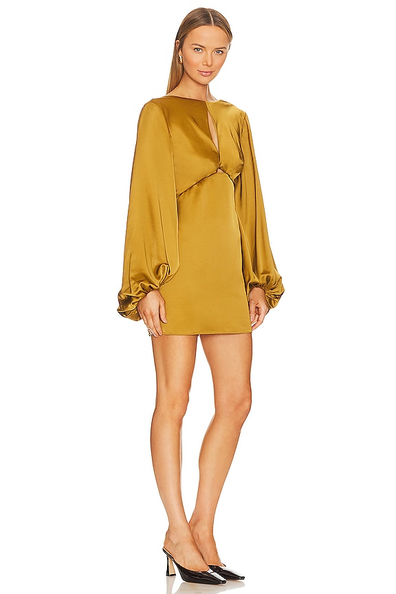 view 2 of 3 ROBE COURTE HOLLY in Dark Gold