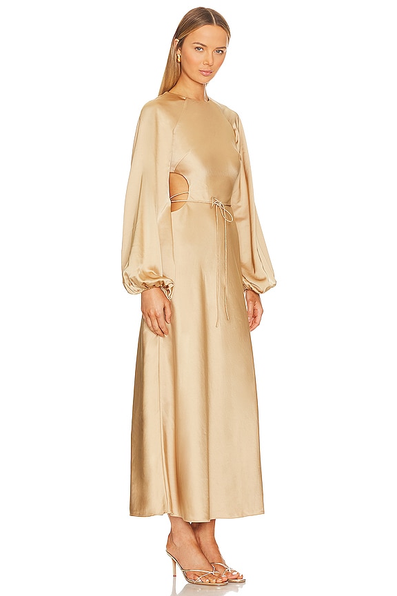 view 2 of 3 VESTIDO MANGA LARGA ESME in Sand