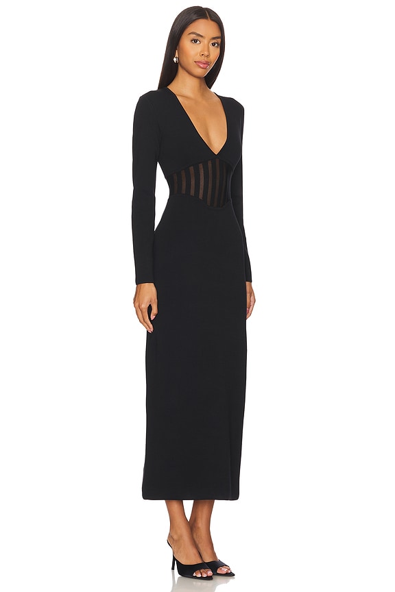 view 2 of 3 Arla Midi Dress in Black