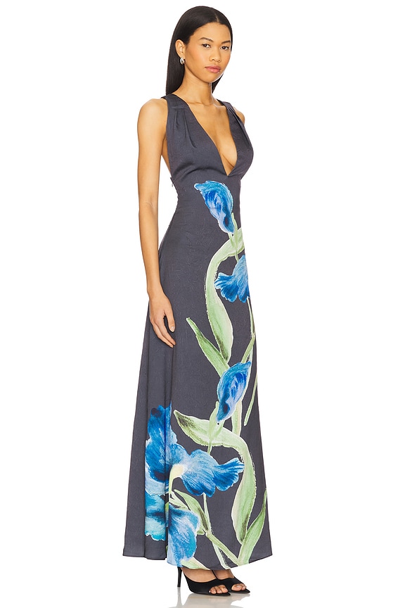 view 2 of 3 ВЕЧЕРНЕЕ ПЛАТЬЕ MERIDA in Midnight Bouquet