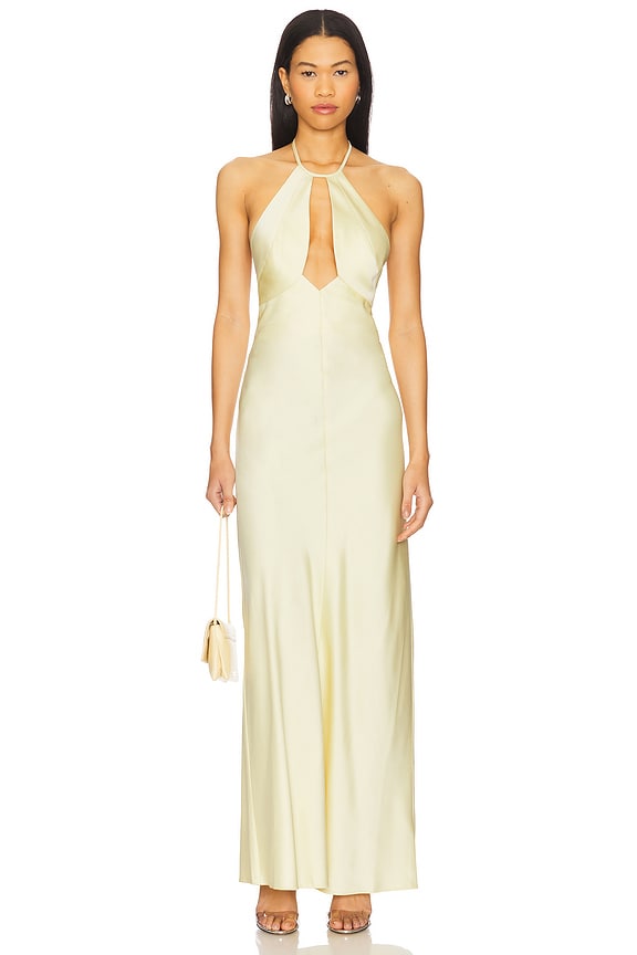 view 1 of 3 Becca Halter Dress in Buttermilk