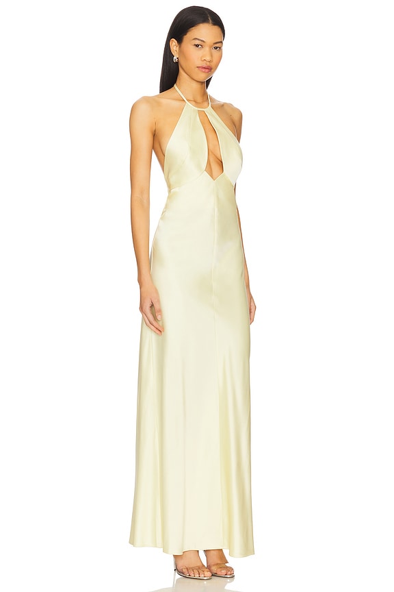 view 2 of 3 Becca Halter Dress in Buttermilk