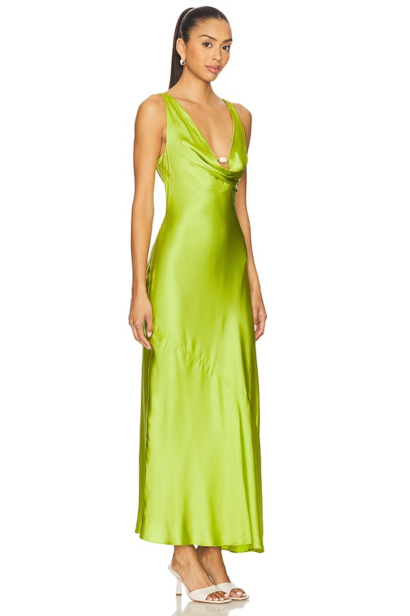 view 2 of 4 ROBE MAXI LACEY in Fennel