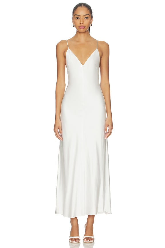 view 2 of 4 ROBE LONGUE AVEC MANCHES LONGUES EEVIE in Ivory