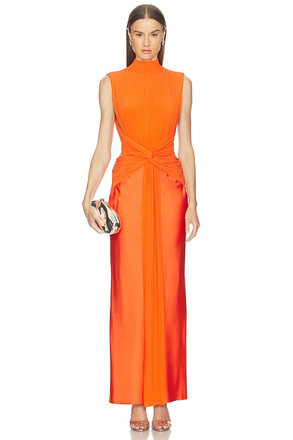 view 2 of 5 London Gown in Tangerine