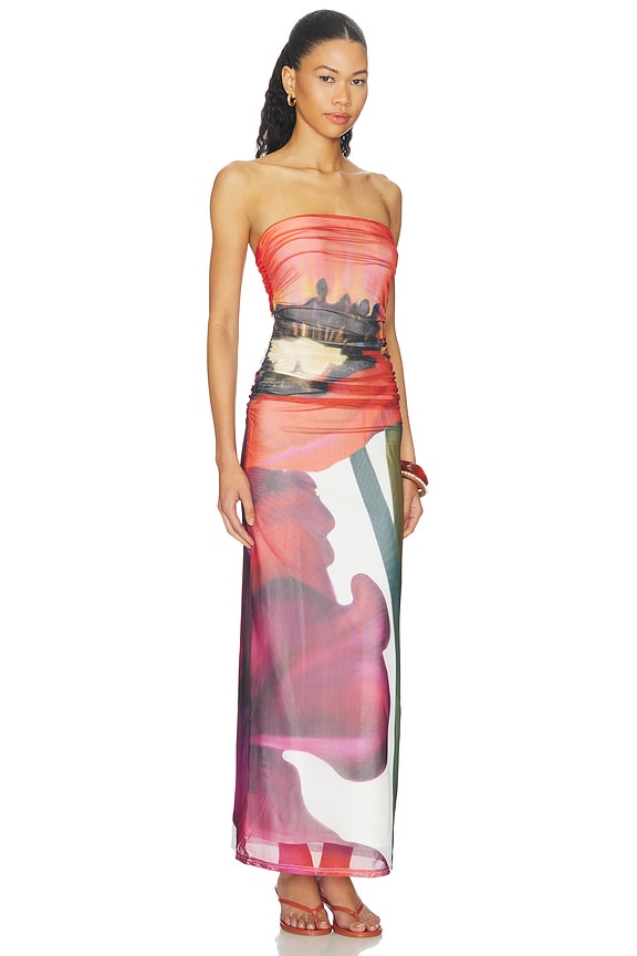 view 2 of 3 VESTIDO SURA in Poppy Botanic