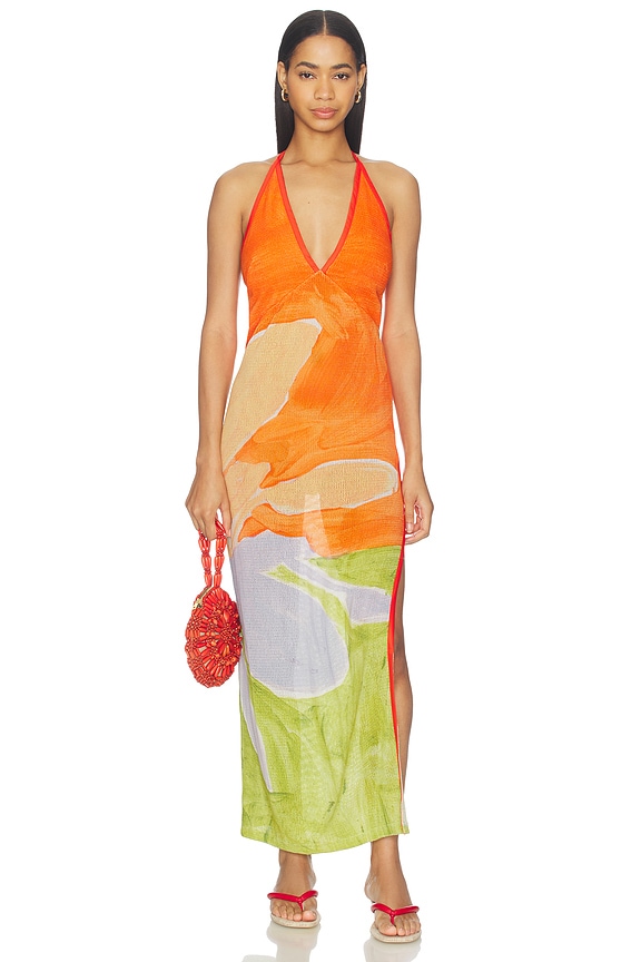 view 1 of 4 VESTIDO LULU in Stamped Poppy