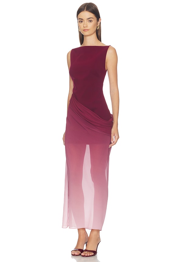 view 2 of 3 Edda Maxi Dress in Berry Melt