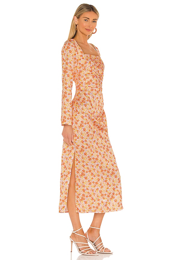 view 2 of 3 Amour Dress in Marigold Posie