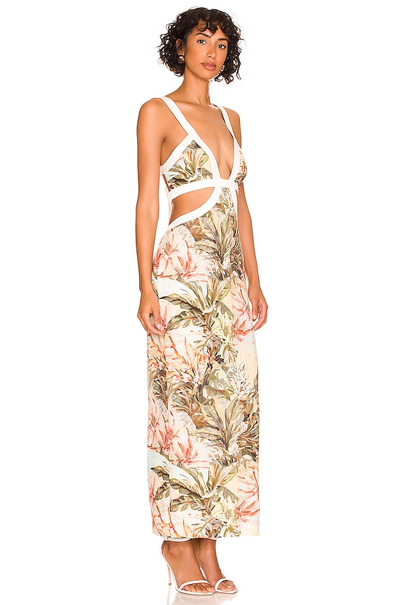 view 2 of 3 VESTIDO MAGDA in Painted Floral Print