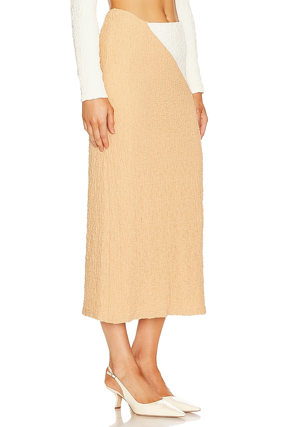 view 2 of 4 Zayda Midi Skirt in Biscuit