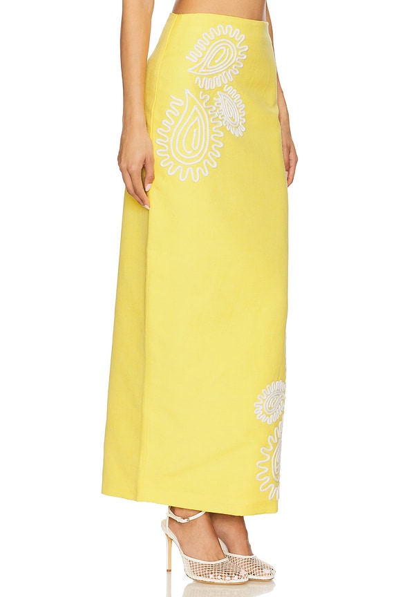 view 2 of 6 JUPE LONGUE CARLY in Lemon