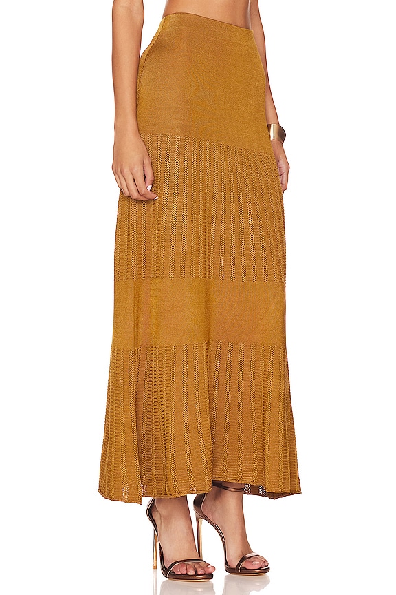 view 2 of 4 JUPE MIDI HANIA in Copper