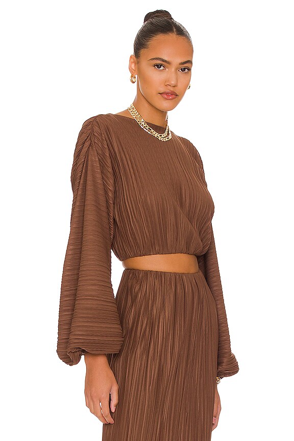 view 2 of 4 Adeline Top in Chocolate