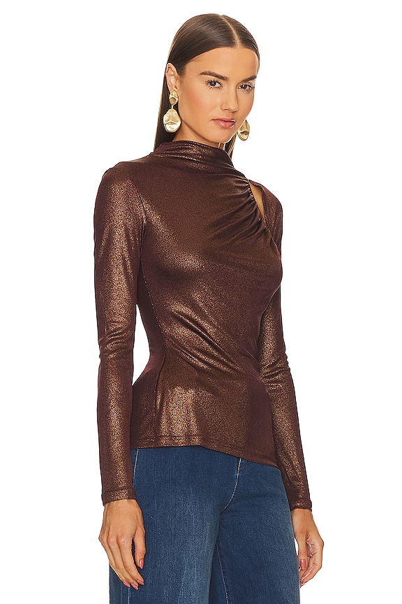 view 2 of 5 Cali Top in Chocolate