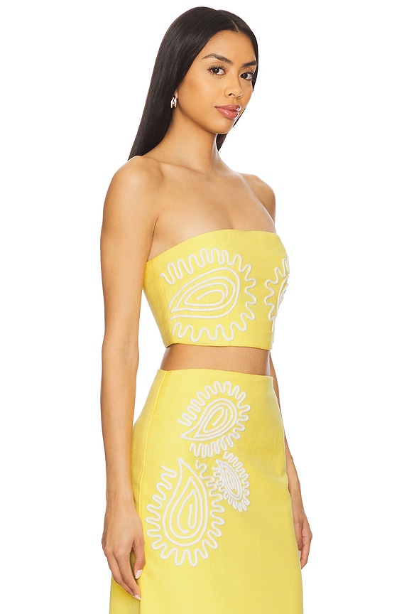 view 2 of 5 ТОП БЕЗ БРЕТЕЛЕК CARLY in Lemon