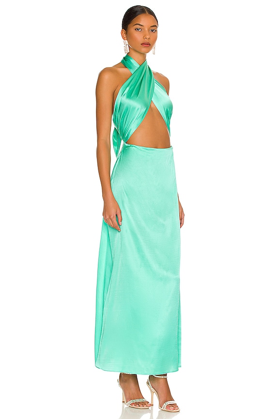 view 2 of 3 VESTIDO MINERVA in Garden Green