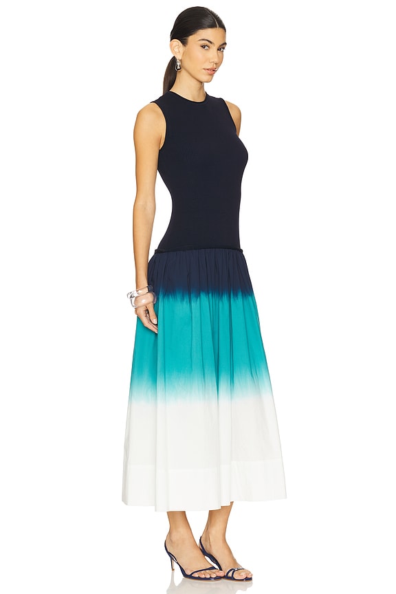 view 2 of 3 ПЛАТЬЕ NOVO in Macadamia & Blue Dip Dye