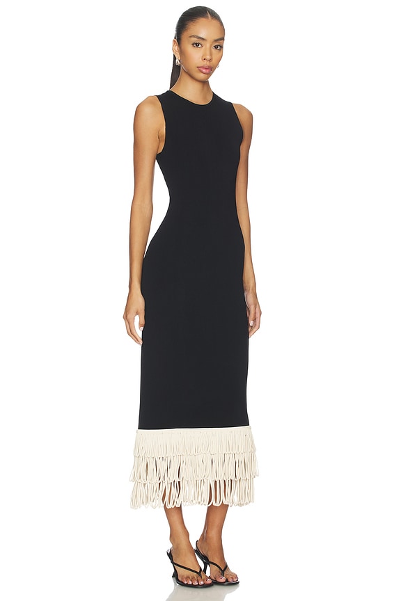 view 2 of 3 Albers Knit Dress in Black & Macadamia