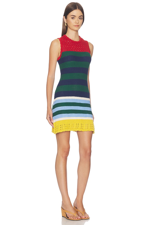 view 2 of 3 VESTIDO YVONNE KNIT MINI  in Brick Stripe Combo