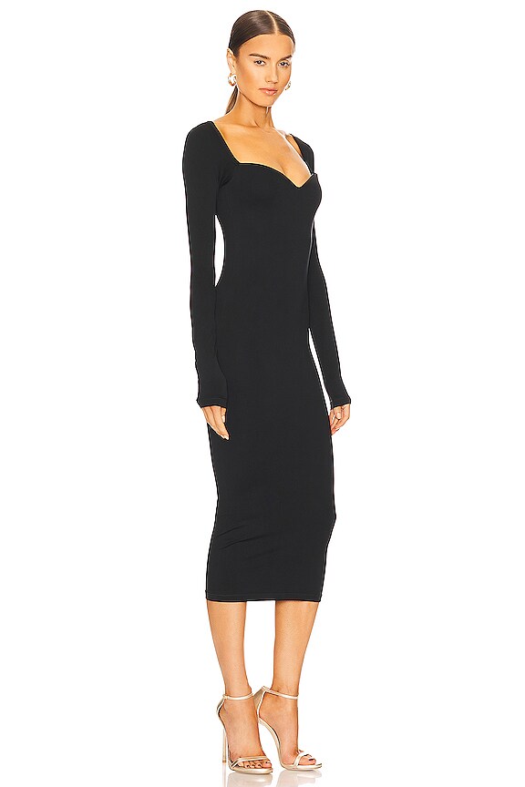 view 2 of 3 ROBE MI-LONGUE LUBOS in Black