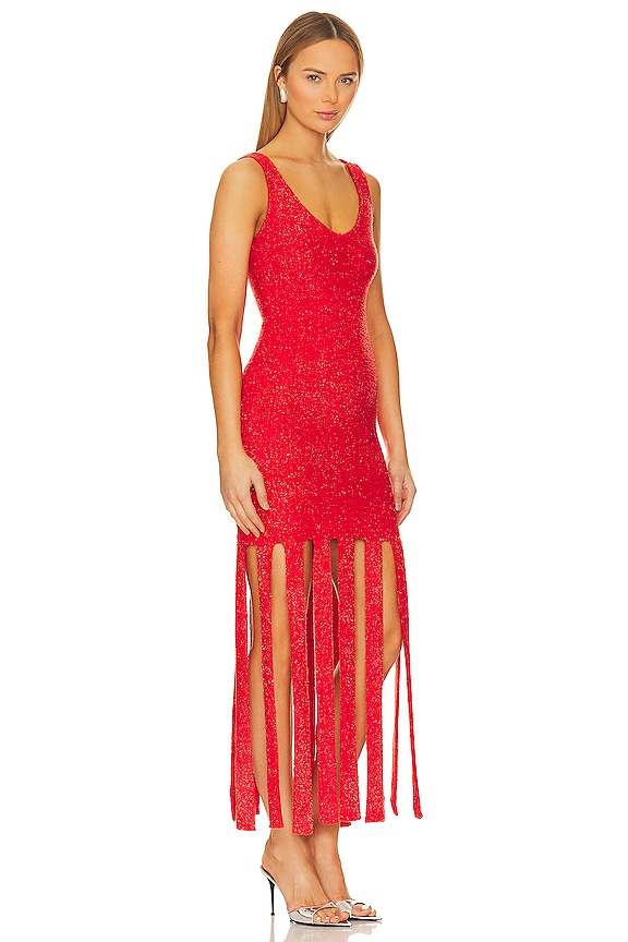 view 2 of 4 Tira Dress in Red Orange