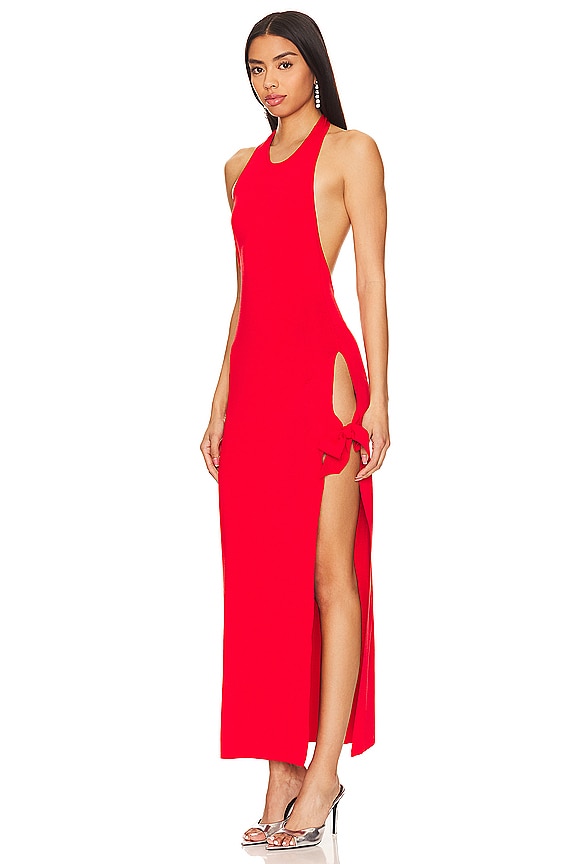 view 2 of 3 JUNJO ミディ丈ドレス in Retro Red