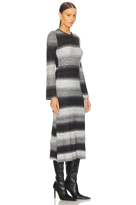 view 2 of 3 Axon Knit Dress in Black & Macadamia Multi