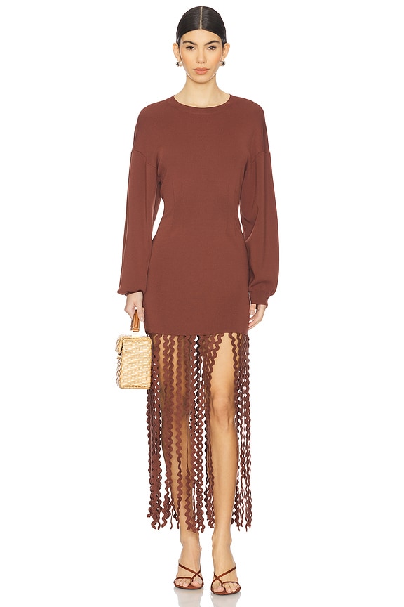view 1 of 3 ПЛАТЬЕ WALLIS in Chocolate Brown