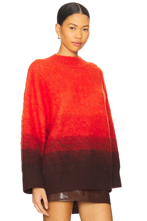 view 2 of 4 Leith Ombre Sweater in Coral Ombre