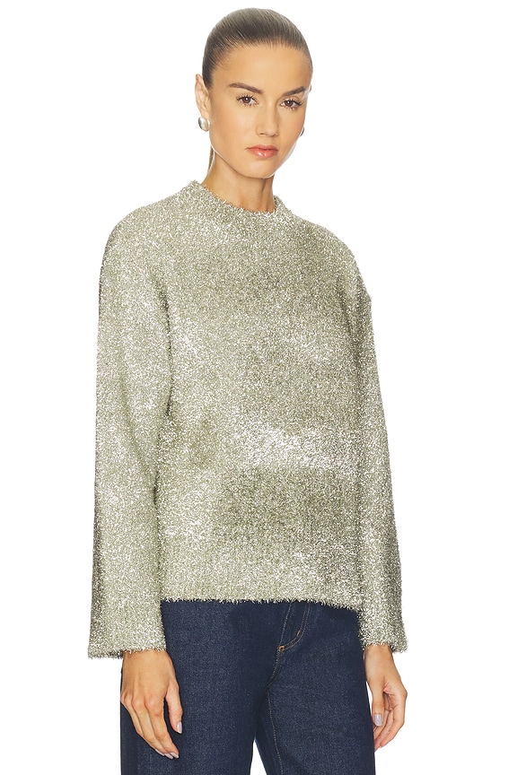 view 2 of 5 Cher Tinsel Knit Sweater in Satellite Silver